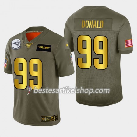 Herren Los Angeles Rams Trikot Aaron Donald 99 Nike 2019 Salute to Service 100th